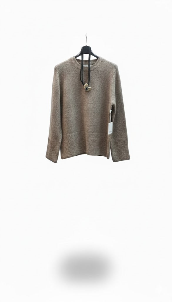 Pulover Melanj Beige Inchis